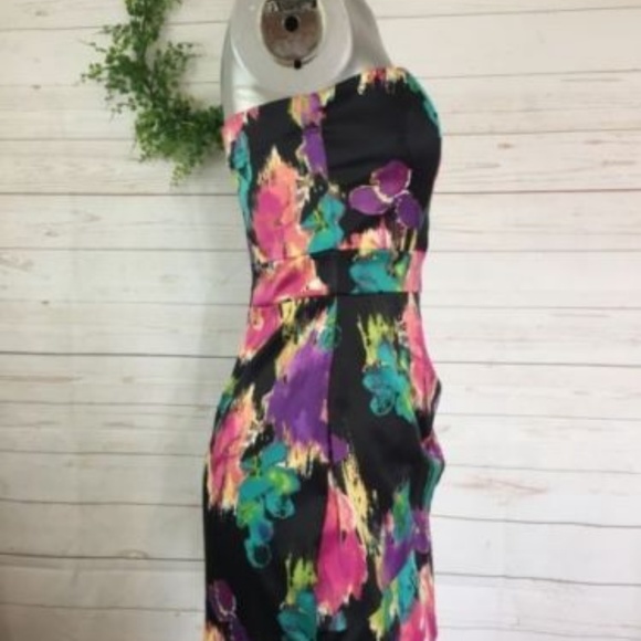 Spring Floral Print Mini Formal Dress 5 - Picture 6 of 8